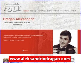 Muzi�ari, bendovi, folk, pop, rok, www.aleksandricdragan.com