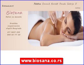 Frizeri, saloni lepote, kozmeti�ki saloni, www.biosana.co.rs
