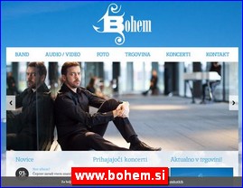 Muzi�ari, bendovi, folk, pop, rok, www.bohem.si