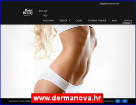 Frizeri, saloni lepote, kozmeti�ki saloni, www.dermanova.hr