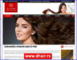 Frizeri, saloni lepote, kozmeti�ki saloni, www.dhair.rs