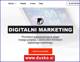 Dusko Digitalni Marketing, Google ogla�evanje, SEO optimizacija, Izdelava spletne strani, Izdelava spletne trgovine, Vzdr�evanje spletnih strani, Grafi�no oblikovanje, Slovenija, www.dusko.si