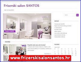 Frizeri, saloni lepote, kozmeti�ki saloni, www.frizerskisalonsantos.hr