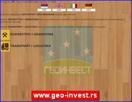 Transport, �pedicija, skladi�tenje, Srbija, www.geo-invest.rs
