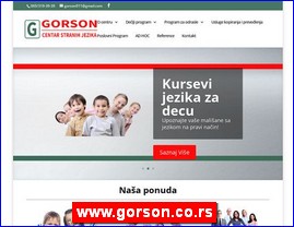 �kole stranih jezika, www.gorson.co.rs