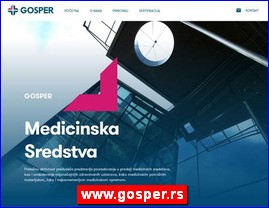 Medicinski aparati, ure�aji, pomagala, medicinski materijal, oprema, www.gosper.rs