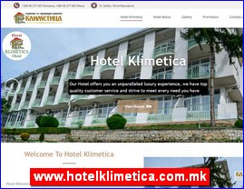 Hoteli, sme�taj, Severna Makedonija, www.hotelklimetica.com.mk