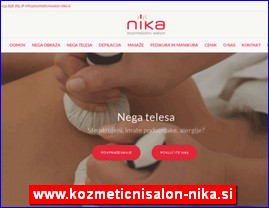 Frizeri, saloni lepote, kozmeti�ki saloni, www.kozmeticnisalon-nika.si