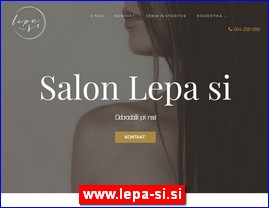 Frizeri, saloni lepote, kozmeti�ki saloni, www.lepa-si.si