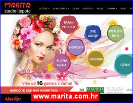 Frizeri, saloni lepote, kozmeti�ki saloni, www.marita.com.hr