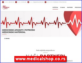 Medicinski aparati, ure�aji, pomagala, medicinski materijal, oprema, www.medicalshop.co.rs
