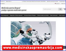 Medicinski aparati, ure�aji, pomagala, medicinski materijal, oprema, www.medicinskaopremasrbija.com