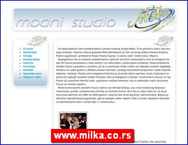 Frizeri, saloni lepote, kozmeti�ki saloni, www.milka.co.rs