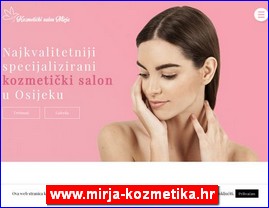 Frizeri, saloni lepote, kozmeti�ki saloni, www.mirja-kozmetika.hr