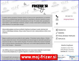 Frizeri, saloni lepote, kozmeti�ki saloni, www.moj-frizer.si
