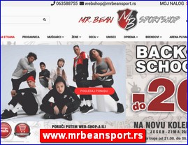 Ode�a, www.mrbeansport.rs