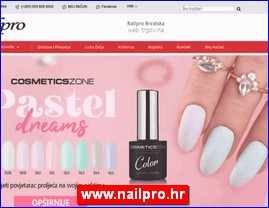 Frizeri, saloni lepote, kozmeti�ki saloni, www.nailpro.hr