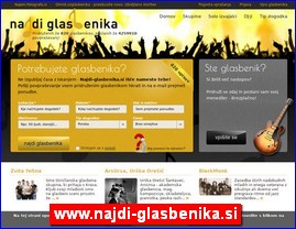 Muzi�ari, bendovi, folk, pop, rok, www.najdi-glasbenika.si