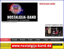 Muzi�ari, bendovi, folk, pop, rok, www.nostalgija-band.de