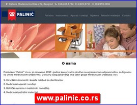 Medicinski aparati, ure�aji, pomagala, medicinski materijal, oprema, www.palinic.co.rs
