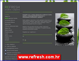 Frizeri, saloni lepote, kozmeti�ki saloni, www.refresh.com.hr