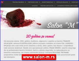 Frizeri, saloni lepote, kozmeti�ki saloni, www.salon-m.rs