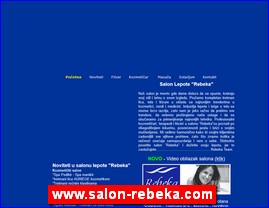 Frizeri, saloni lepote, kozmeti�ki saloni, www.salon-rebeka.com