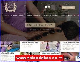 Frizeri, saloni lepote, kozmeti�ki saloni, www.salondekac.co.rs