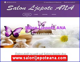 Frizeri, saloni lepote, kozmeti�ki saloni, www.salonljepoteana.com