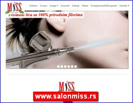 Frizeri, saloni lepote, kozmeti�ki saloni, www.salonmiss.rs