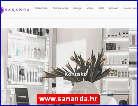 Frizeri, saloni lepote, kozmeti�ki saloni, www.sananda.hr