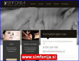 Frizeri, saloni lepote, kozmeti�ki saloni, www.simfonija.si
