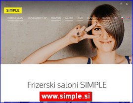 Frizeri, saloni lepote, kozmeti�ki saloni, www.simple.si