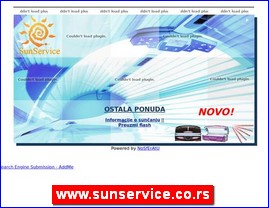Frizeri, saloni lepote, kozmeti�ki saloni, www.sunservice.co.rs