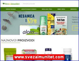 Imunitet, dodaci ishrani, lekovito bilje, �ajevi, nega lica, nega tela, kozmetika, oprema za bebe, oprema za decu, www.svezaimunitet.com