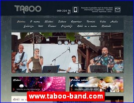 Muzi�ari, bendovi, folk, pop, rok, www.taboo-band.com