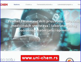 Medicinski aparati, ure�aji, pomagala, medicinski materijal, oprema, www.uni-chem.rs