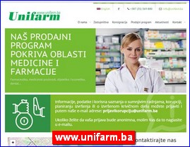 Medicinski aparati, ure�aji, pomagala, medicinski materijal, oprema, www.unifarm.ba